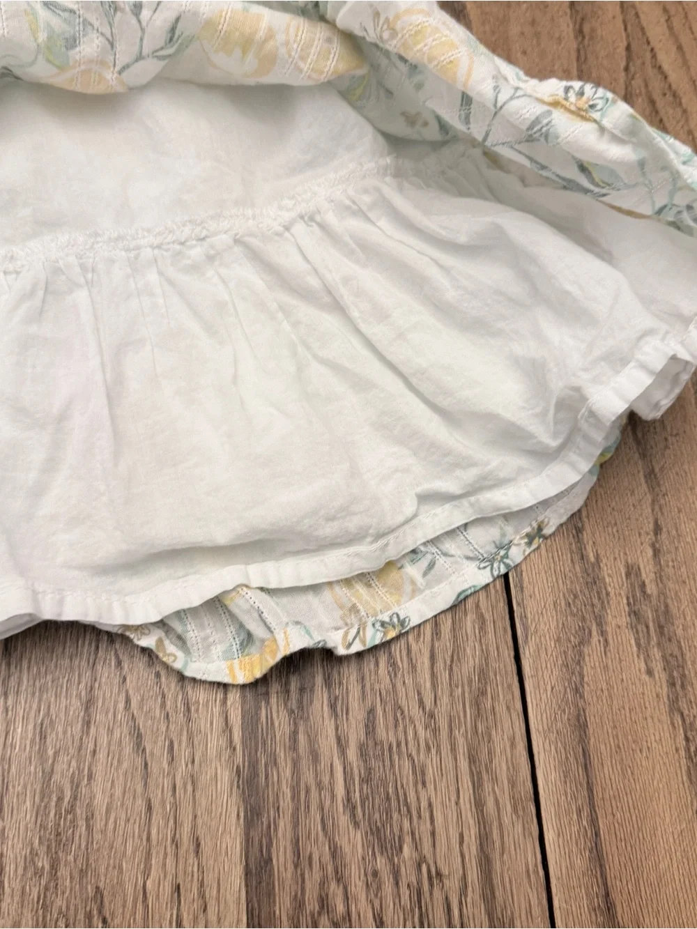 Tommy Bahama Lemon Print Dress | Girls Size 8 | Tiered Ruffle Sundress CUU